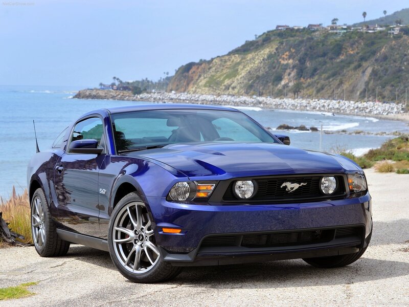 Blue Mustang Car — Serene, Afternoon