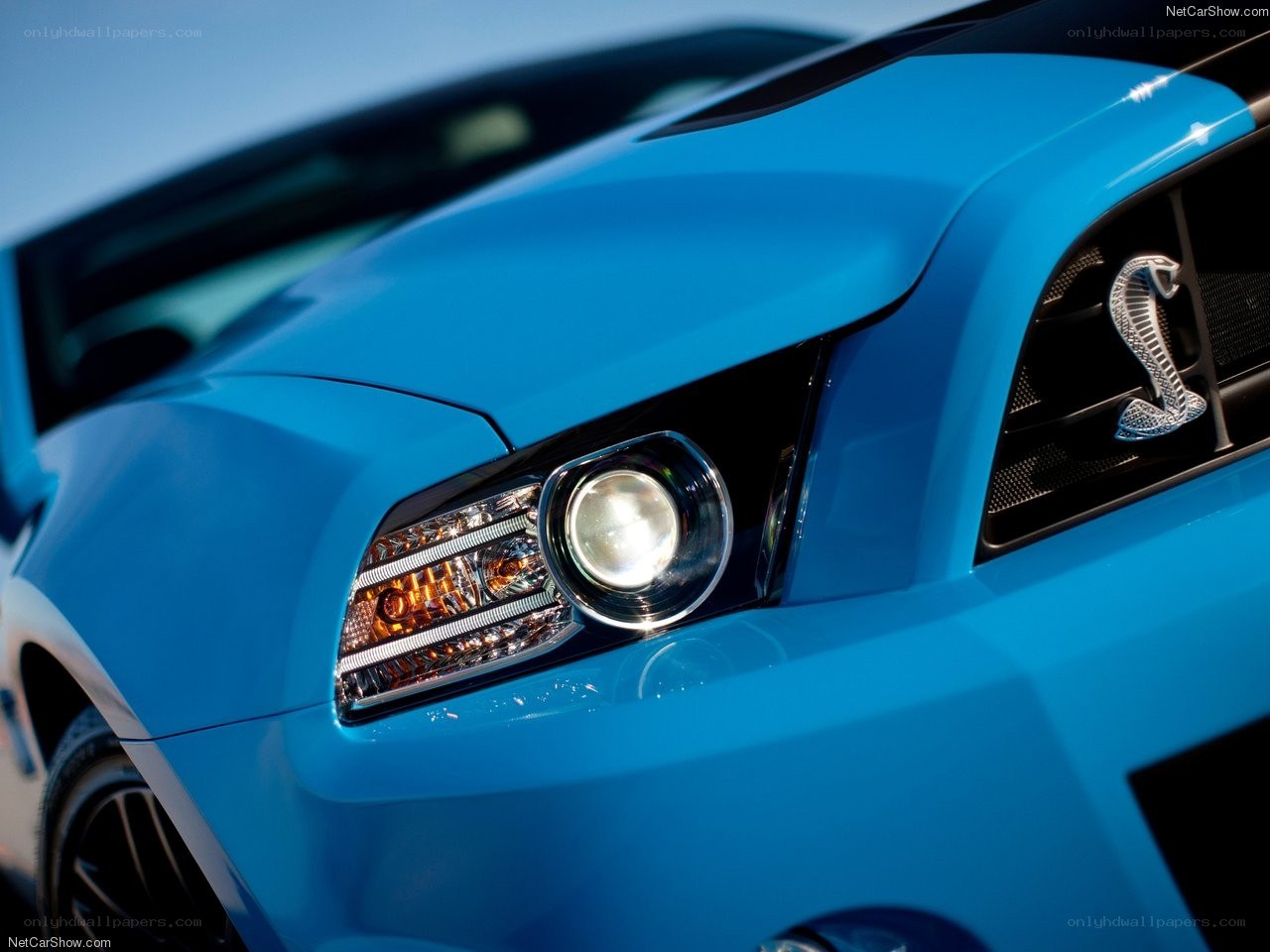 blue mustang cobra front