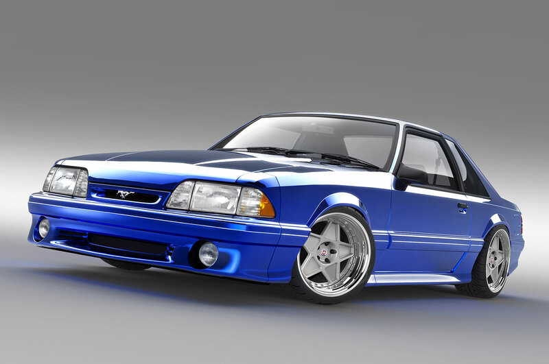 Blue Mustang Coupe — Neutral
