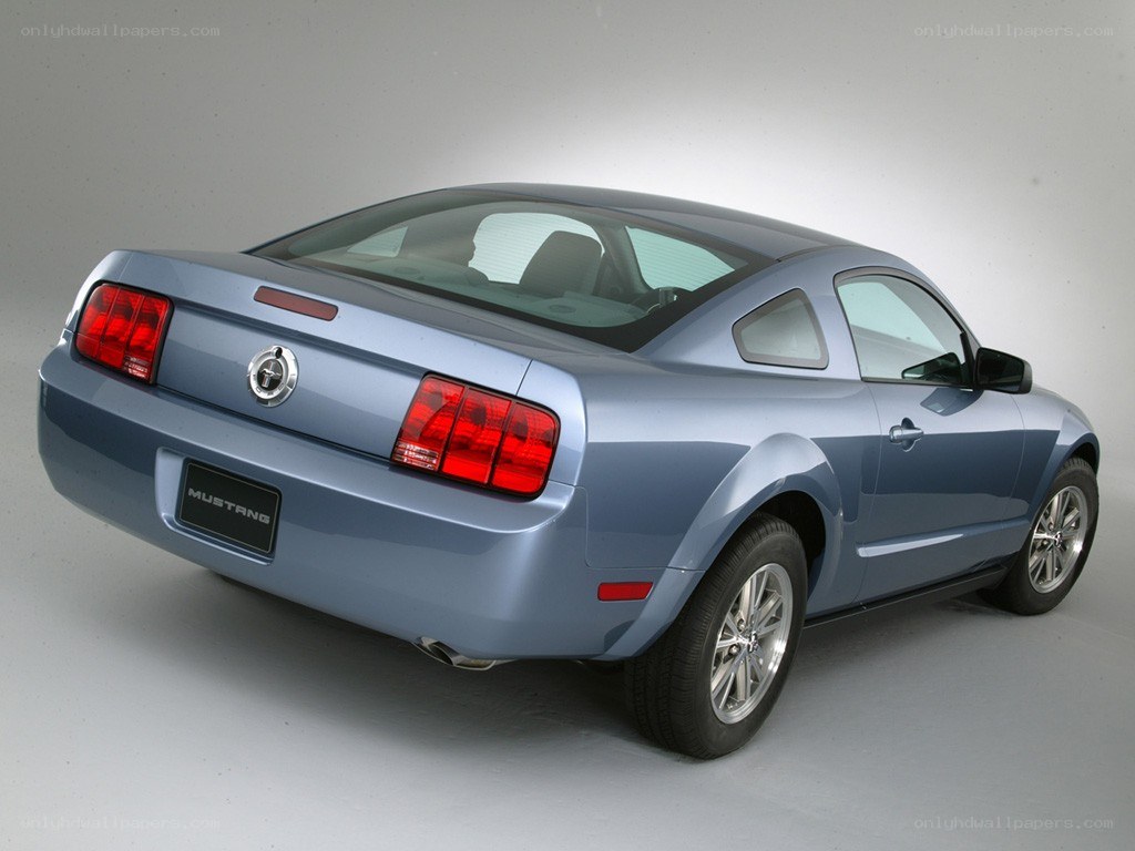 blue mustang coupe
