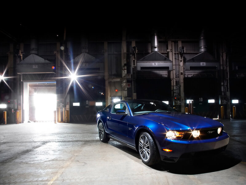 Blue Mustang Gt