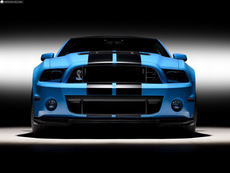 blue mustang shelby gt500