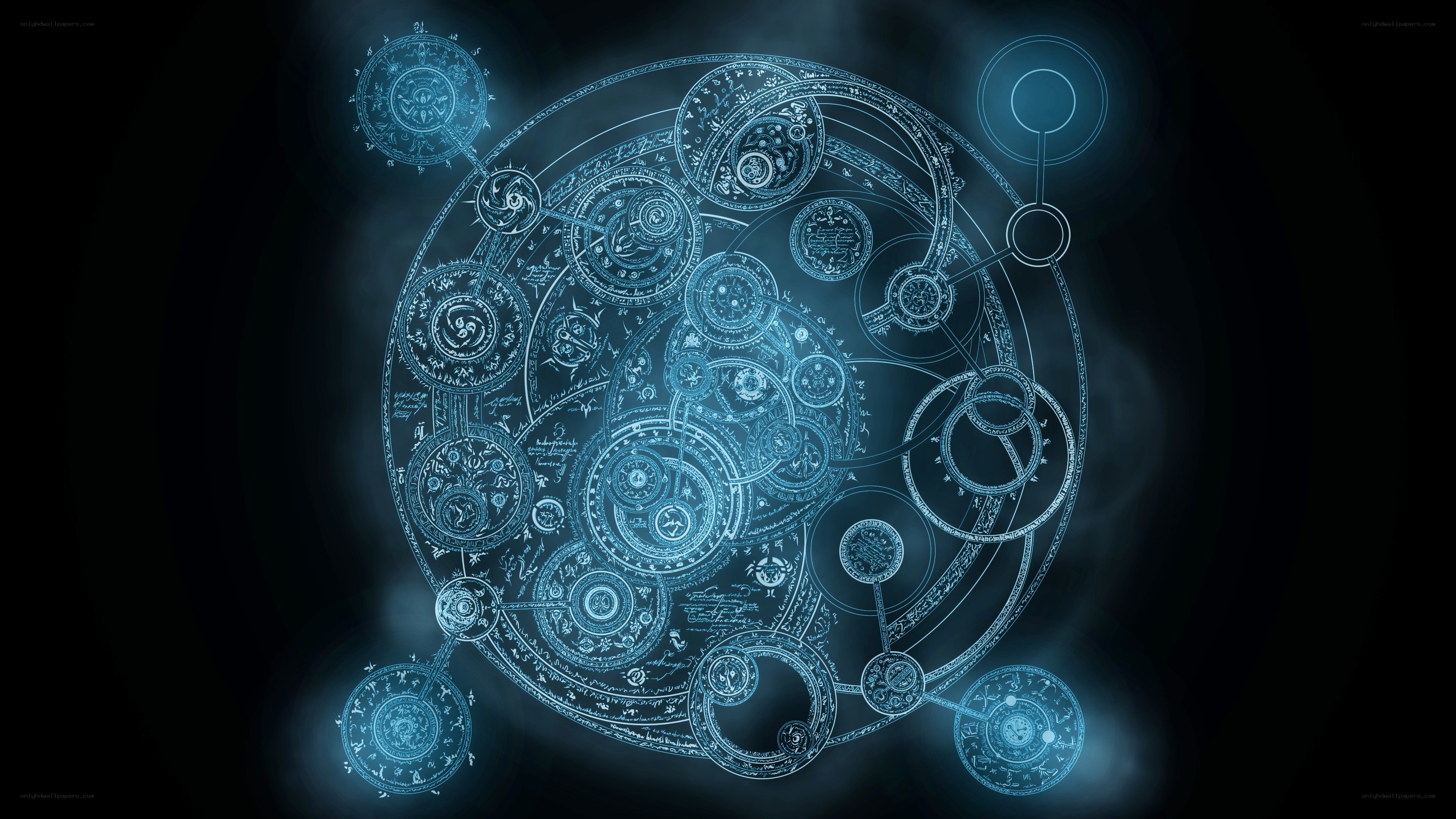 blue mystical diagram