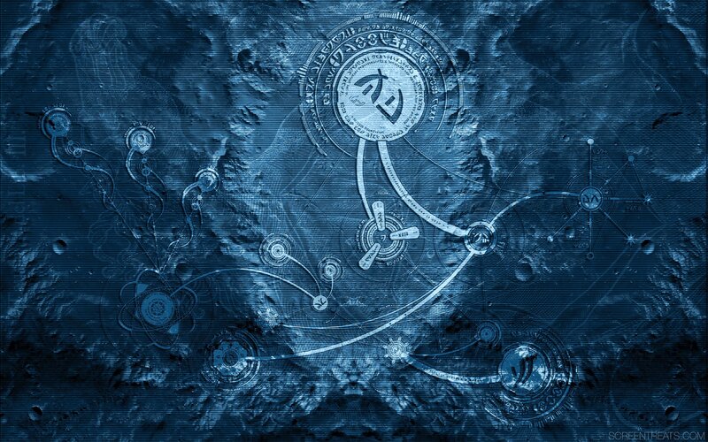 blue mystical diagram