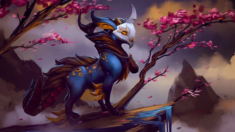 Blue Mythical Horse
