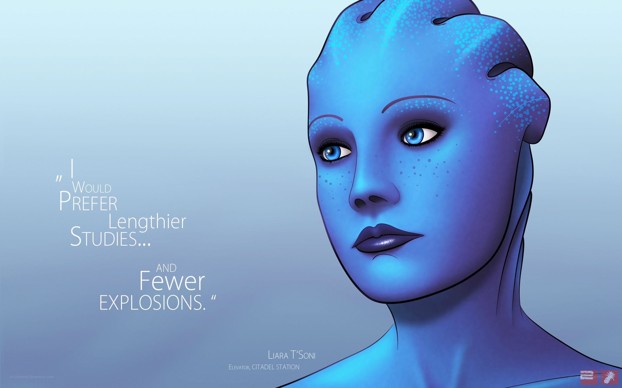 Blue Na'vi character portrait