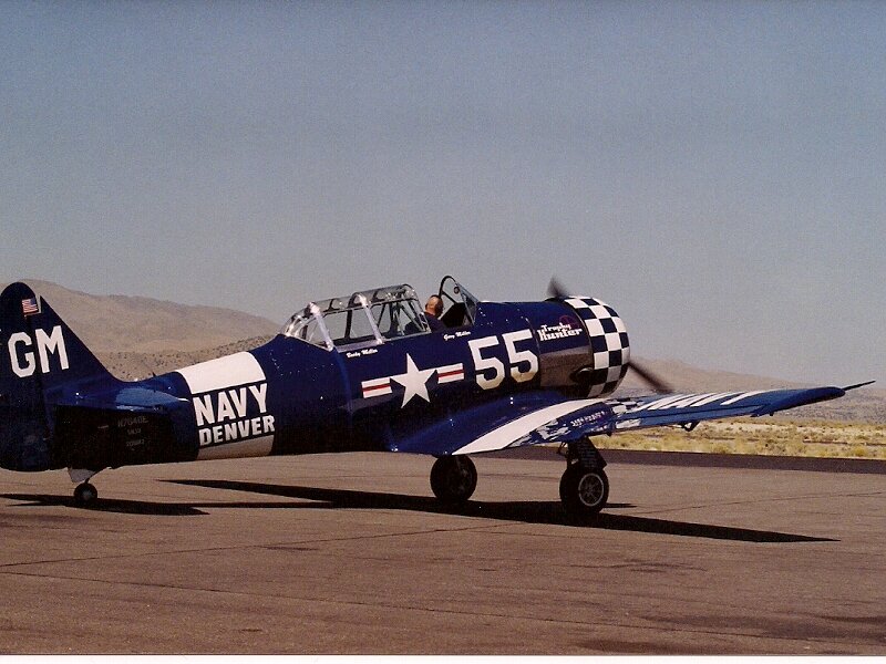 Blue Navy Plane — Calm