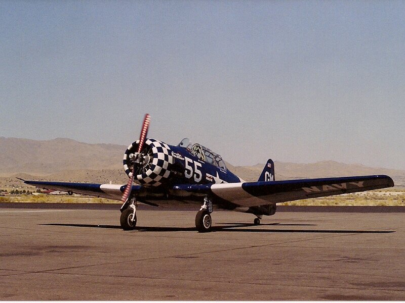 Blue Navy Plane