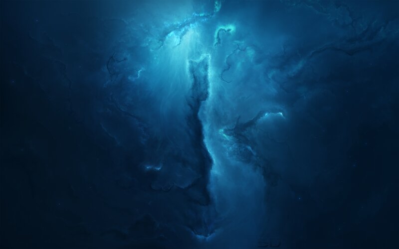 Blue Nebula Cloud
