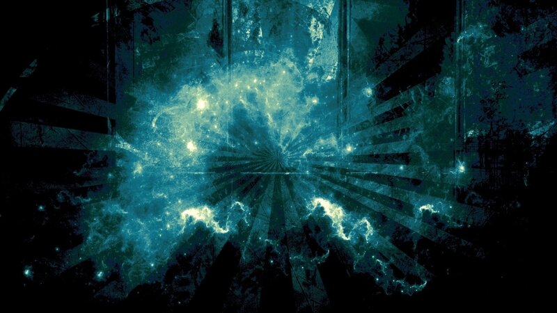 Blue Nebula Explosion — Dramatic, Digital Art, Stars