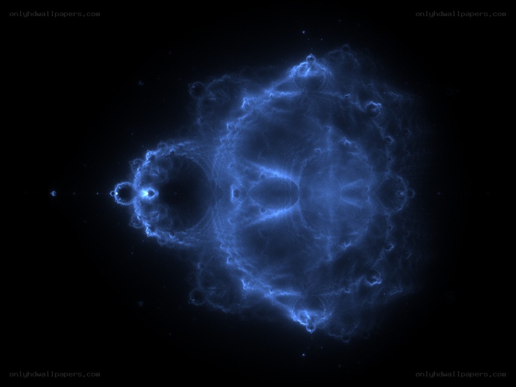 Blue nebula in space