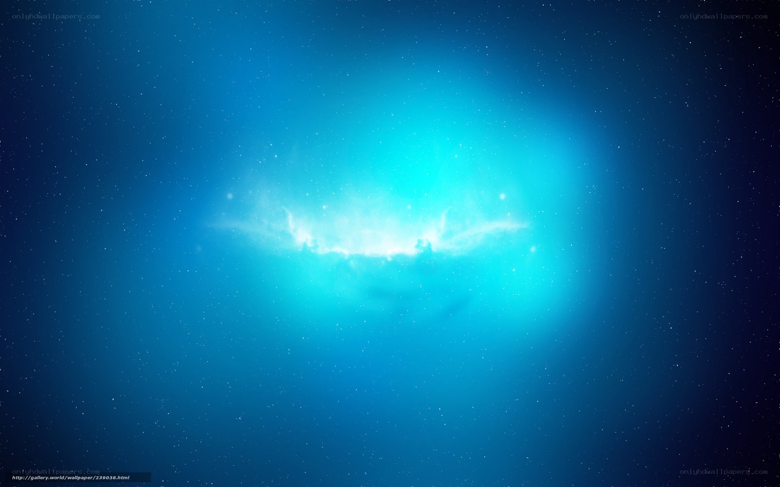 blue nebula in space