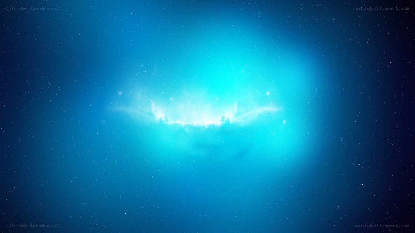 blue nebula in space