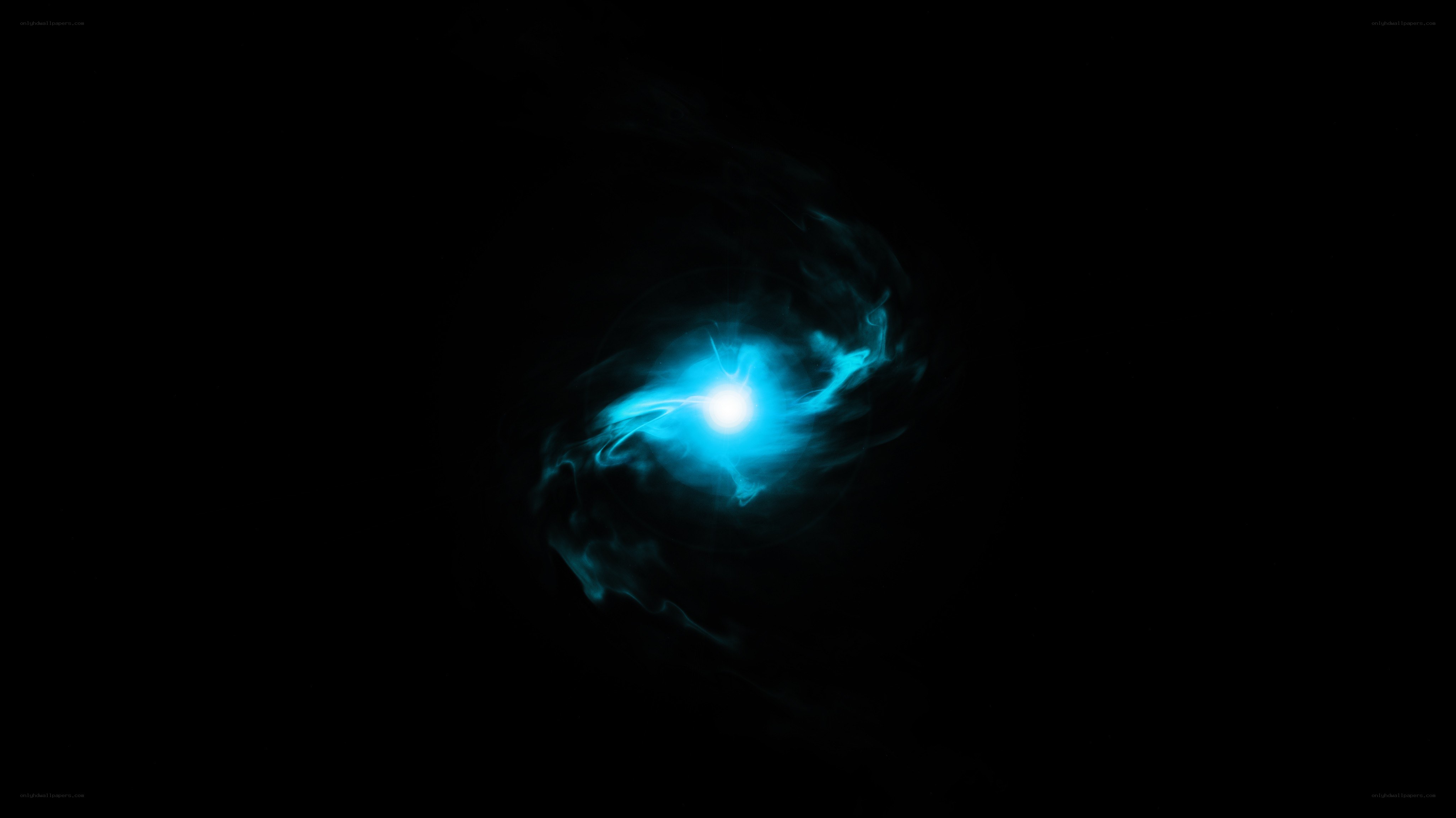 blue nebula in space