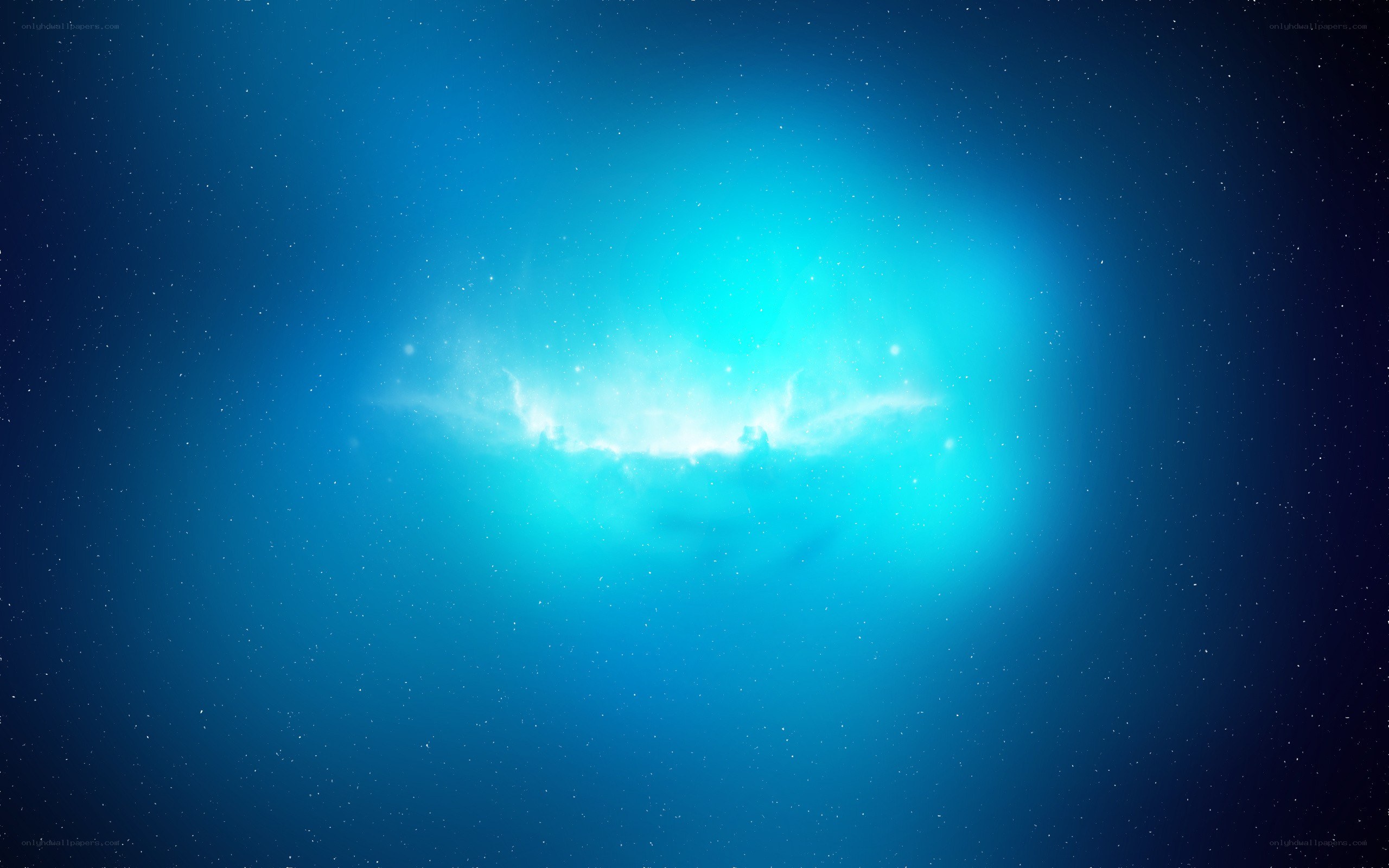 blue nebula in space