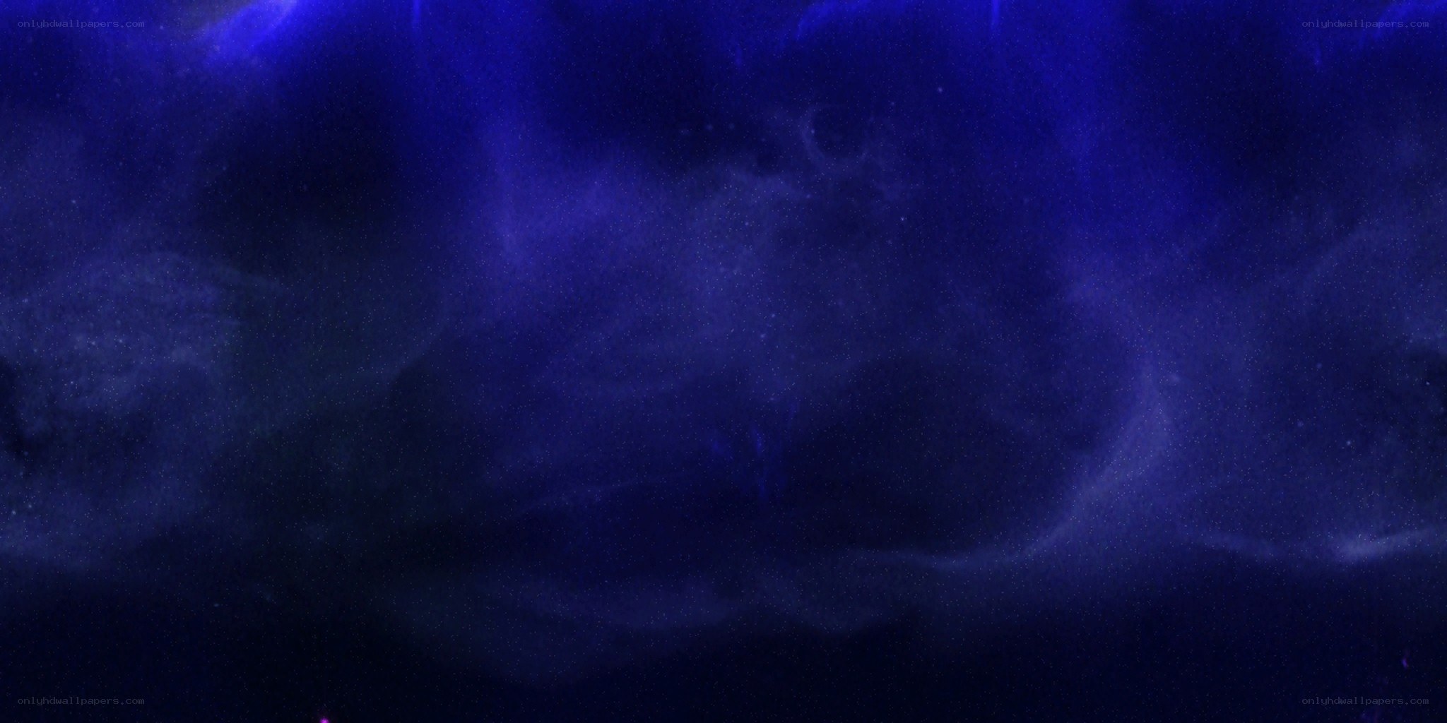 blue nebula in space