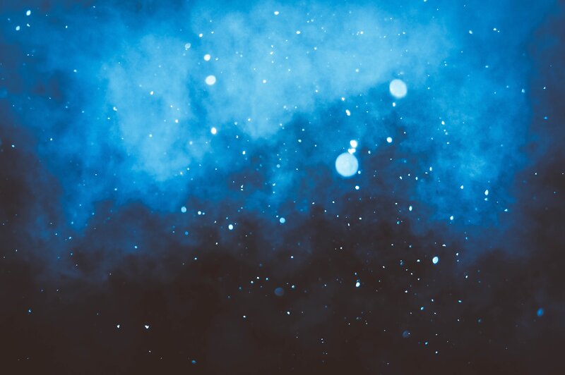 Blue Nebula with Stars — Cosmic, Photograph