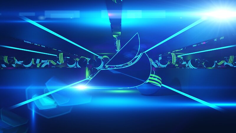 blue neon abstract animation