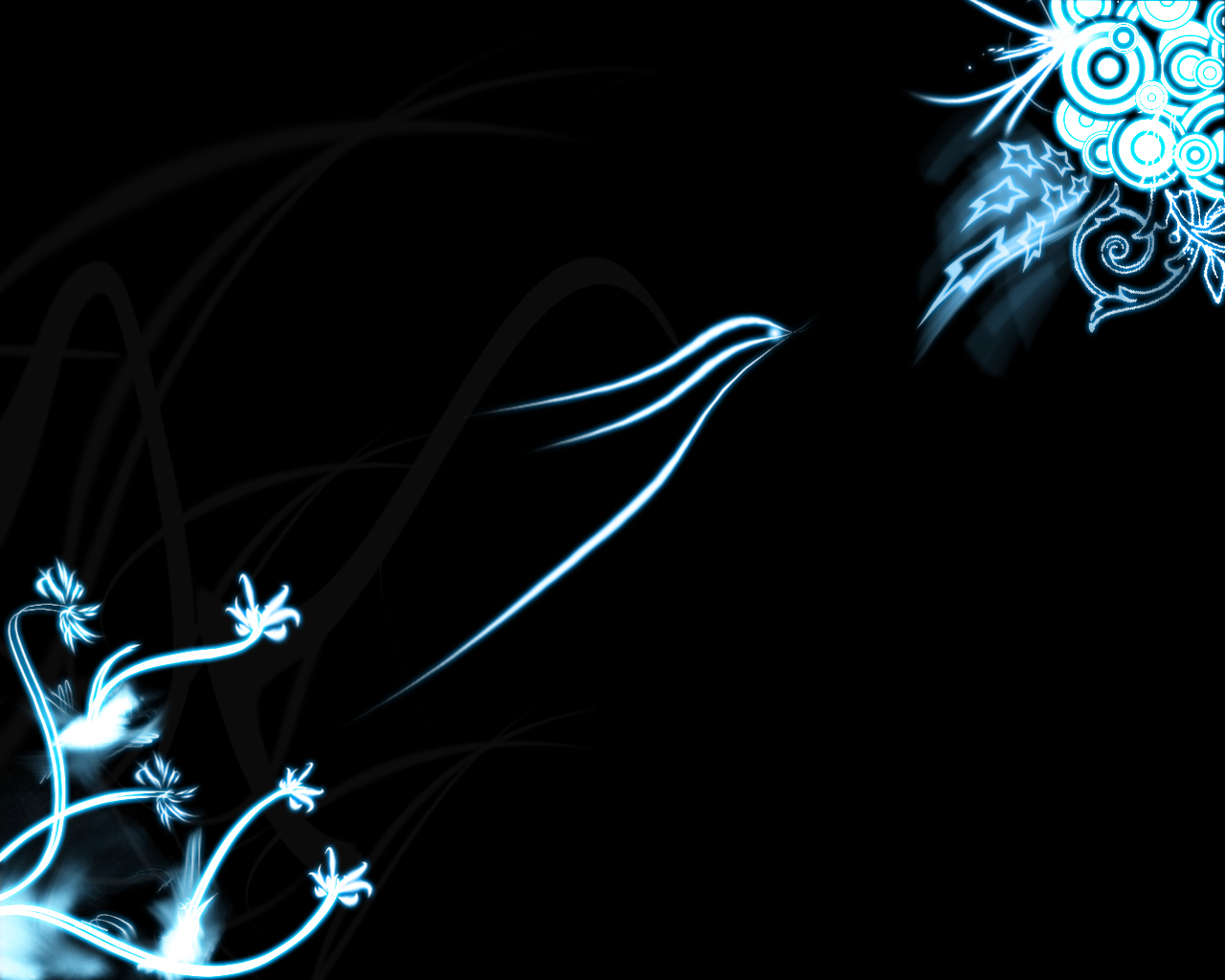 blue neon abstract design