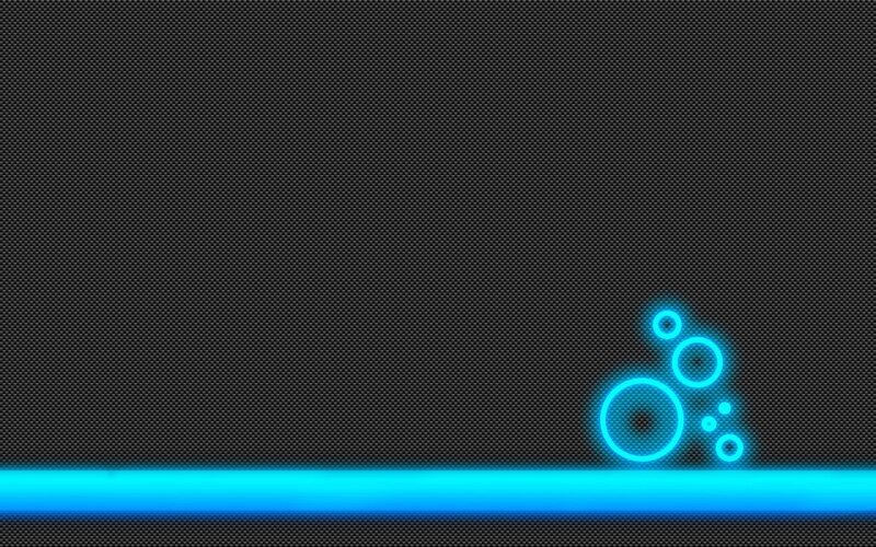 Blue Neon Circles