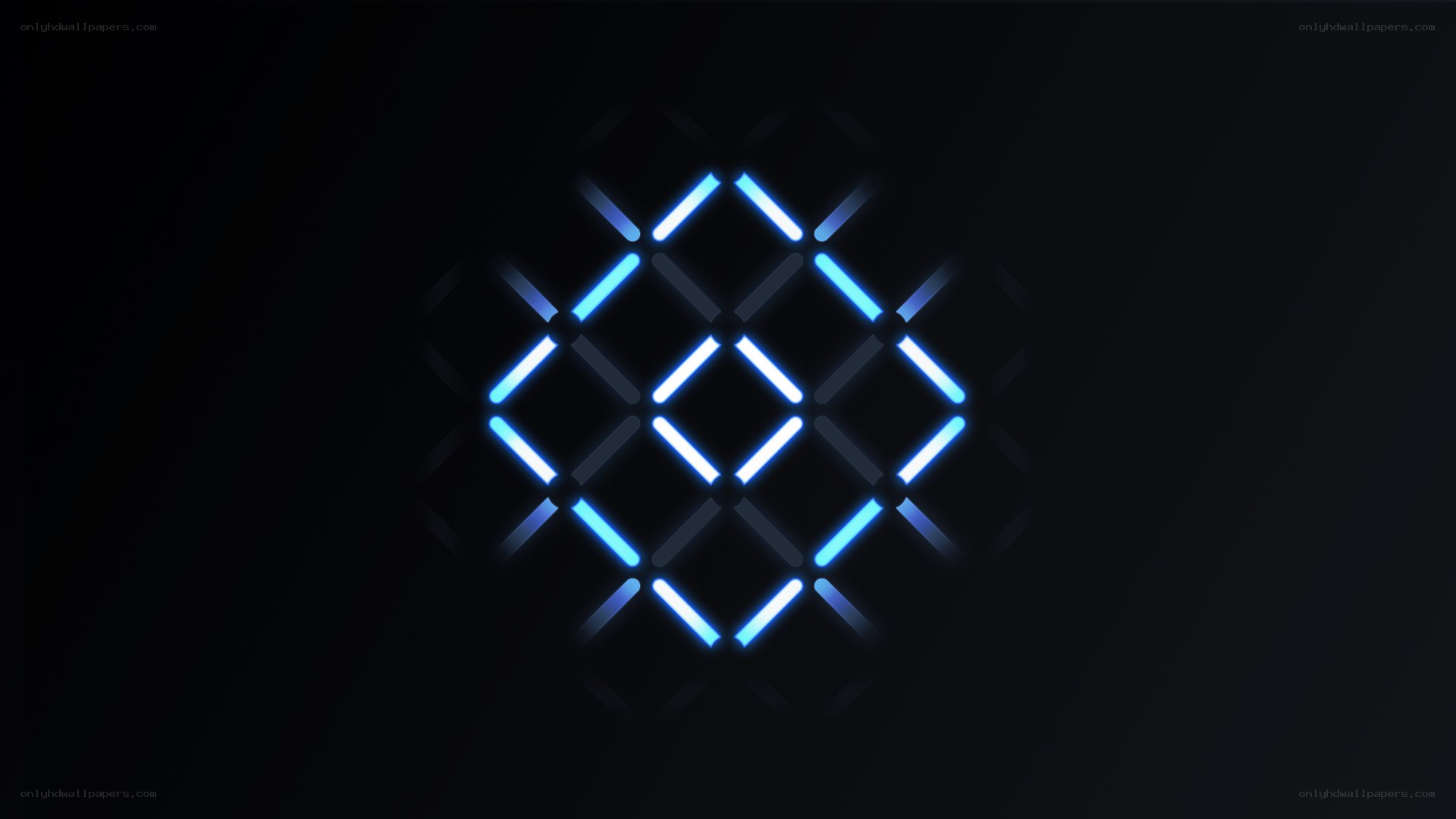 blue neon grid pattern