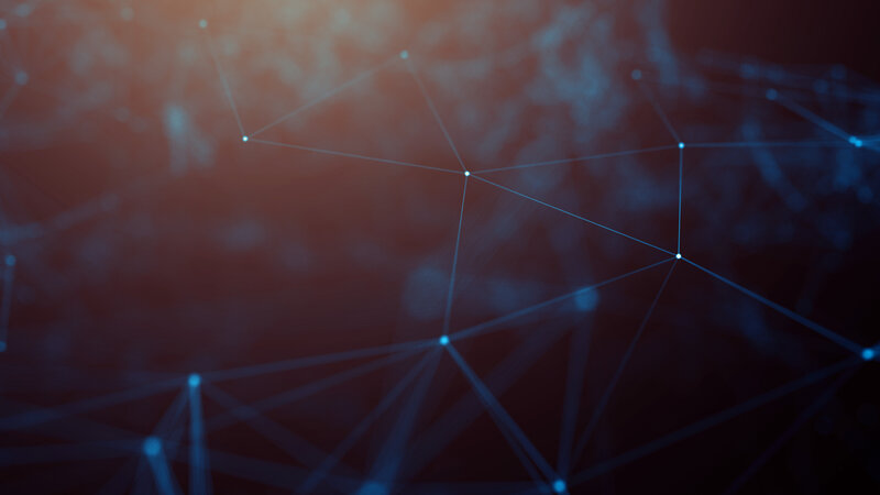 Blue Network Lines
