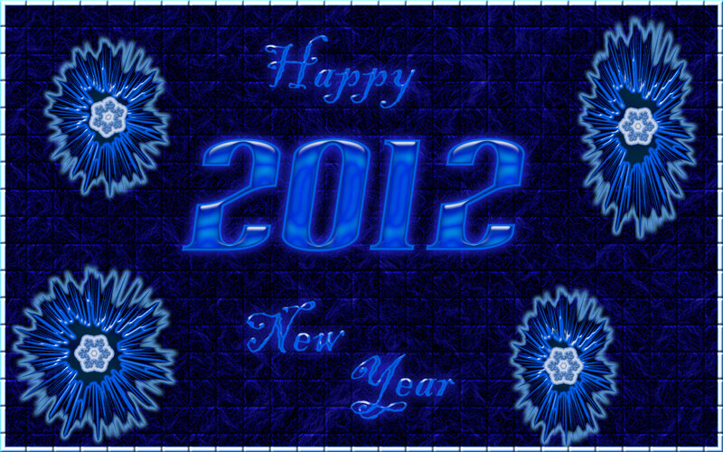 Blue New Year Graphic