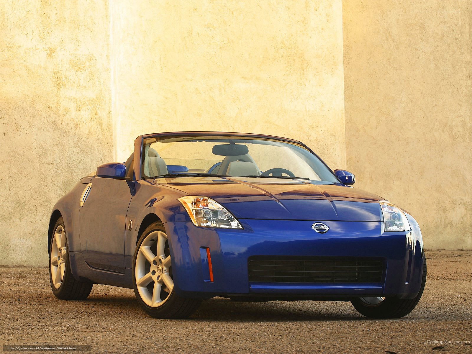 Blue Nissan 350Z convertible
