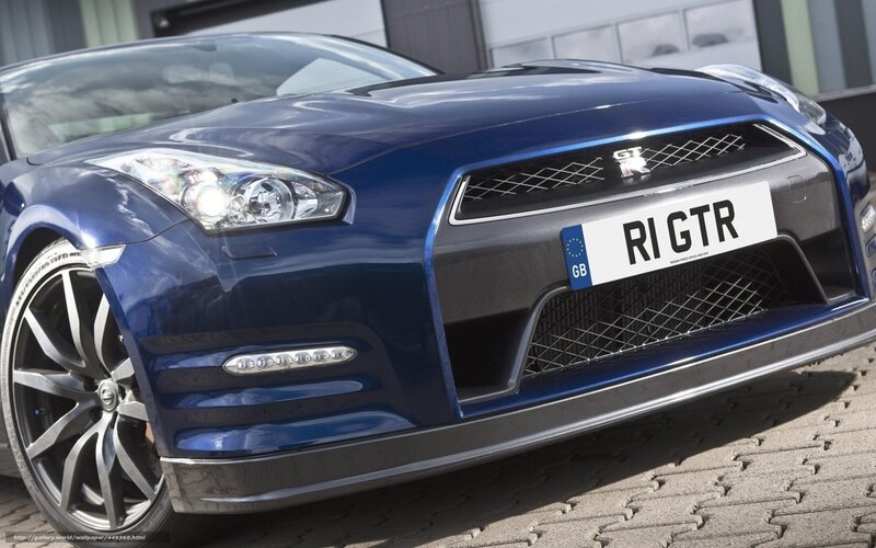 Blue Nissan Gt-r — Dramatic, Afternoon