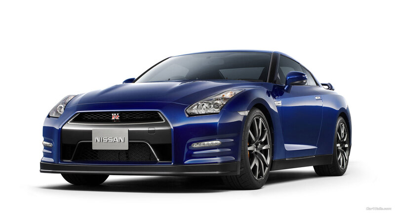 Blue Nissan Gt-r — Neutral, Photograph, Car, Grille