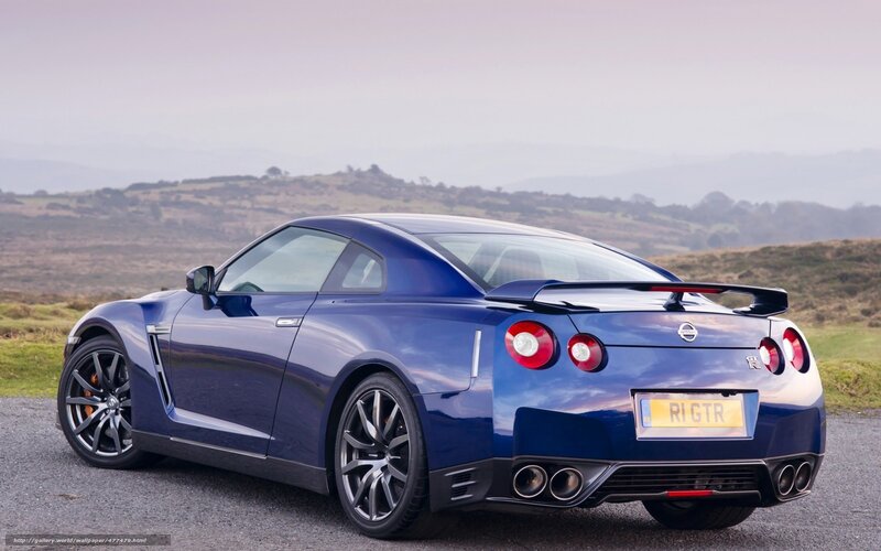 Blue Nissan GT-R — Serene