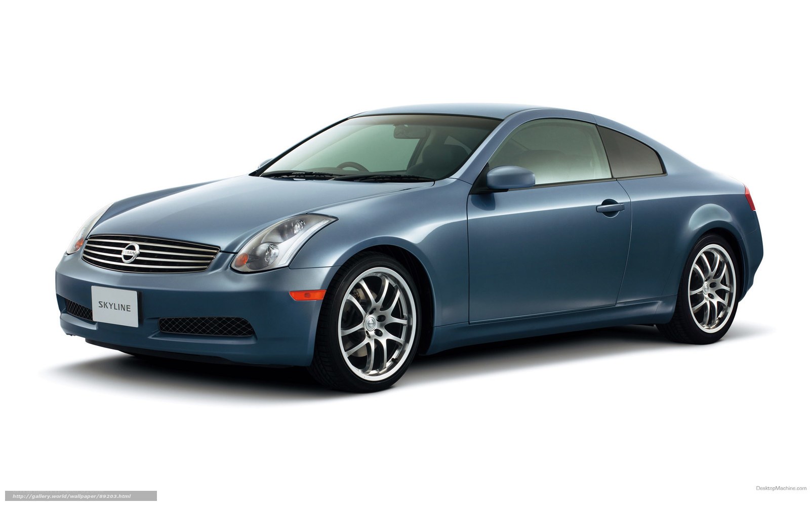 Blue Nissan Skyline Coupe