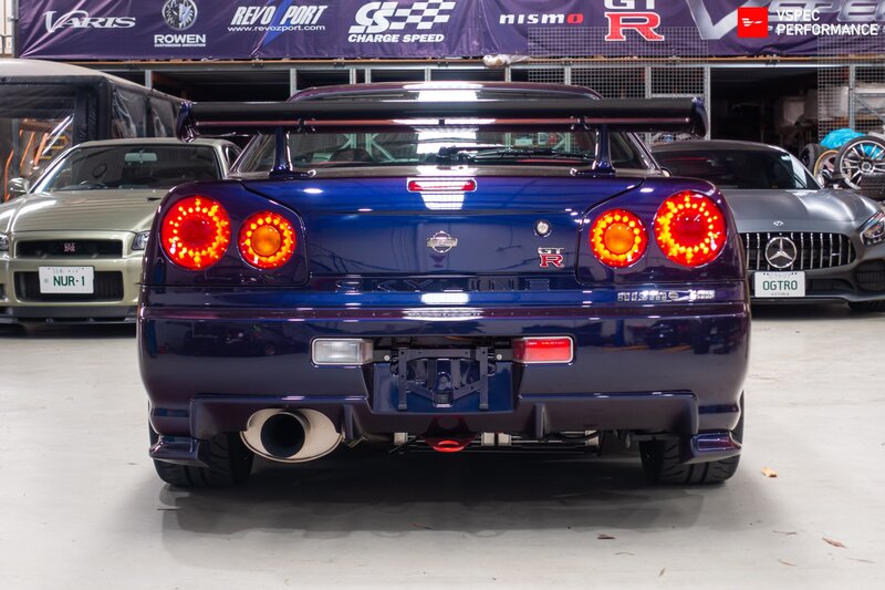 Blue Nissan Skyline Gt-r — Dramatic