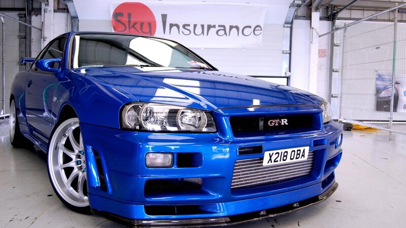 Blue Nissan Skyline — Neutral