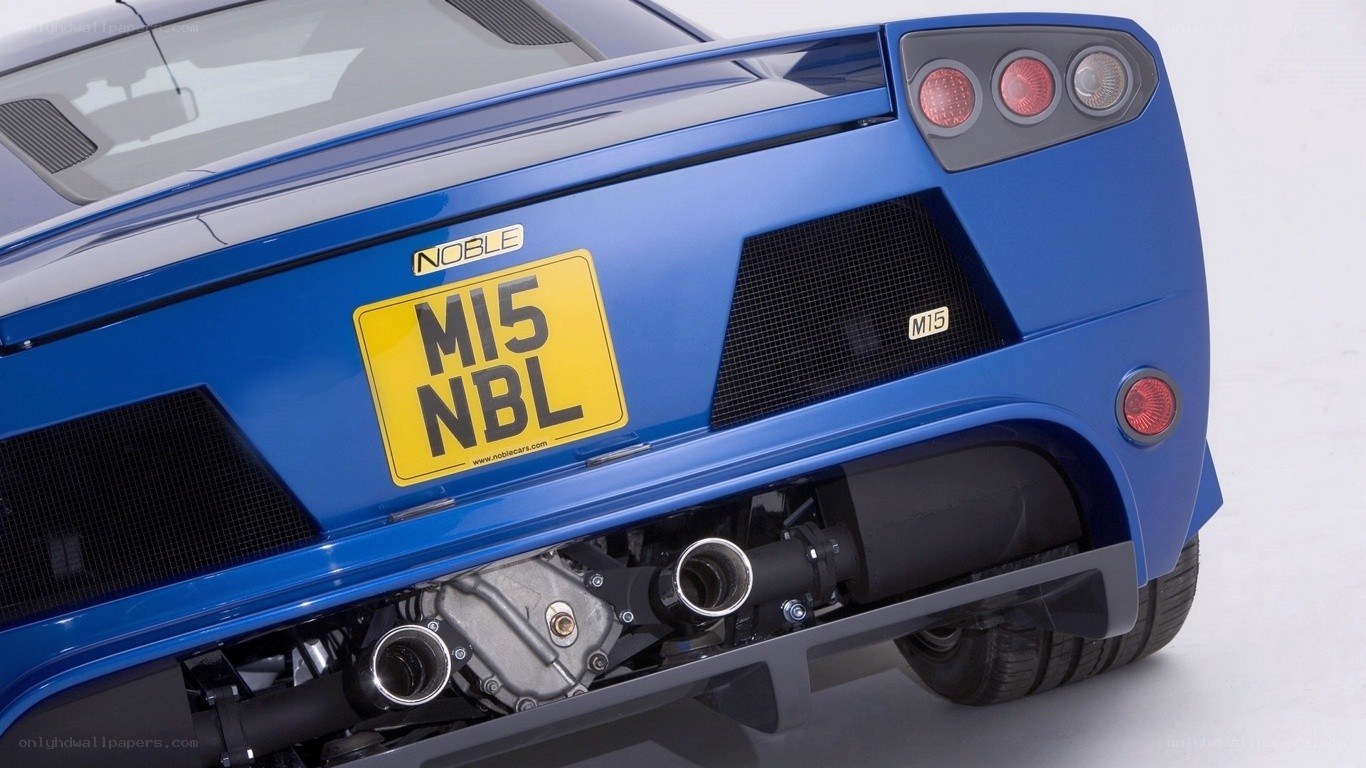 blue noble m15 rear view