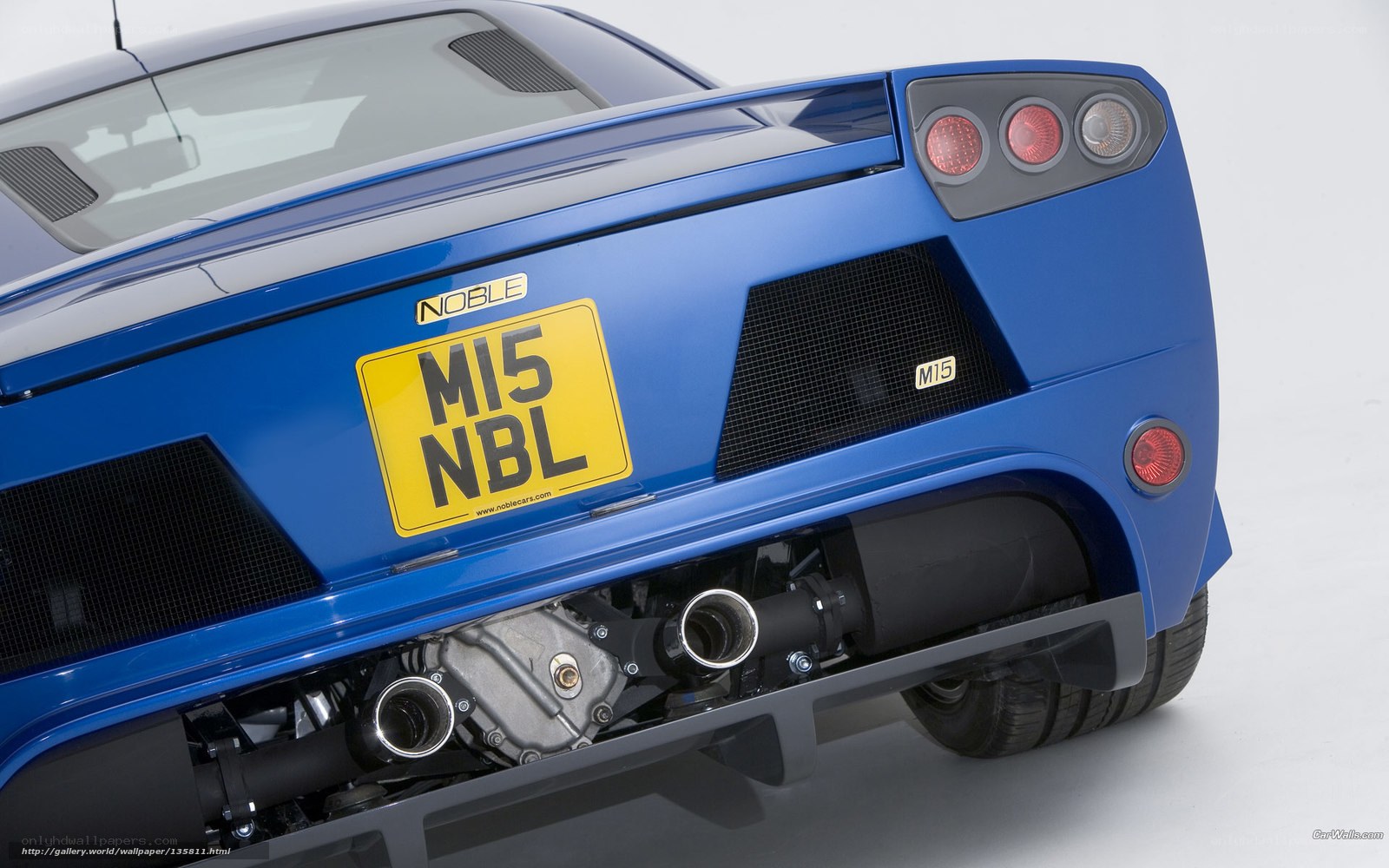 blue noble m15 rear view