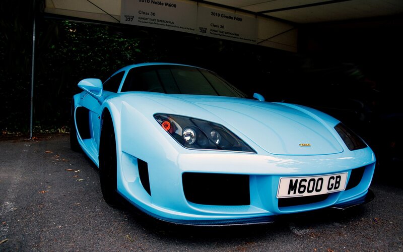 Blue Noble M600 sports car