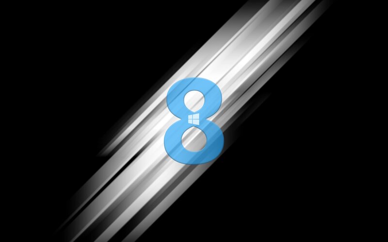 Blue Number Eight
