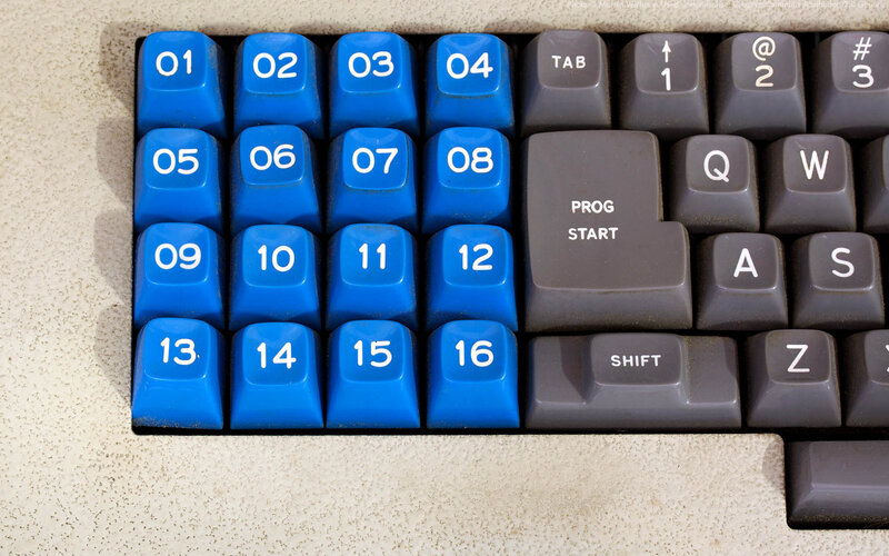 Blue Numeric Keypad
