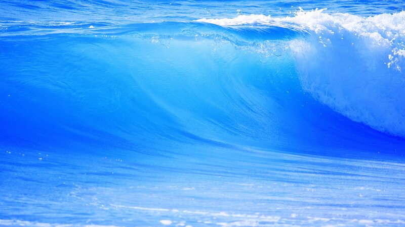 Blue Ocean Wave — Dynamic, Afternoon
