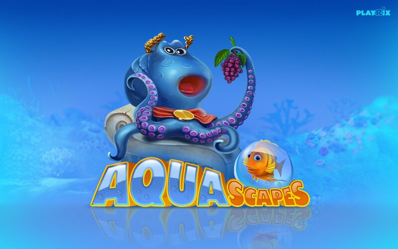 Blue Octopus Holding Grapes