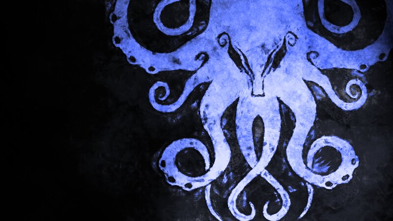 Blue Octopus Symbol