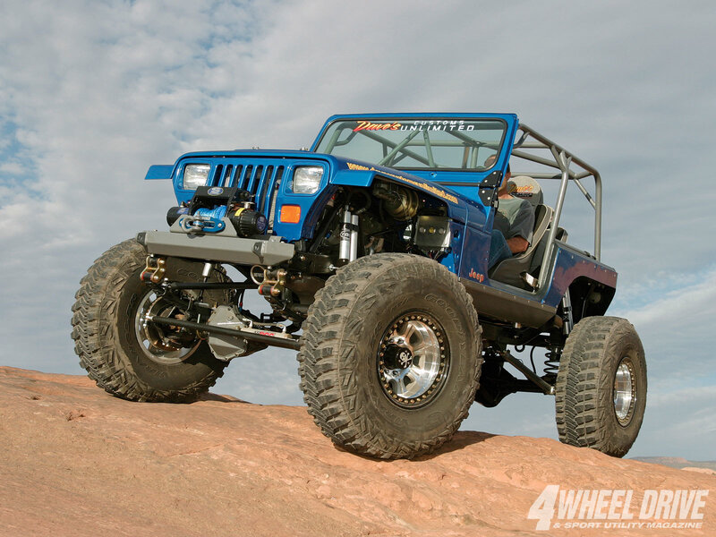 Blue Off-road Jeep