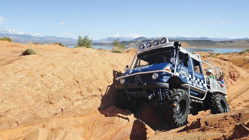 Blue Off-road Vehicle — Adventurous