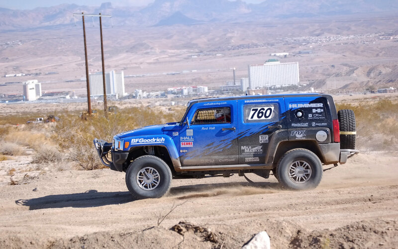 Blue Off-road Vehicle — Dusty