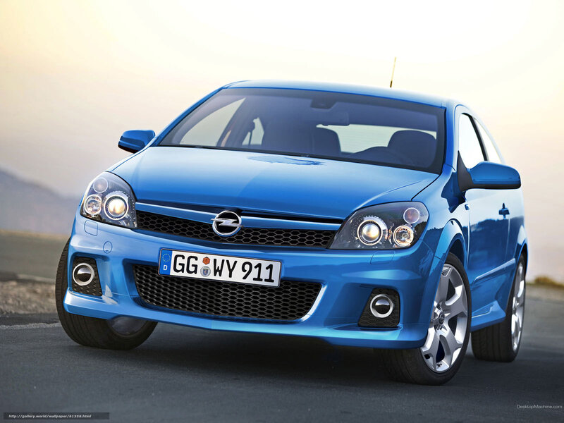 Blue Opel Astra Gtc — Dramatic, Sunset