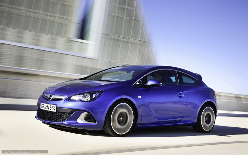 Blue Opel Astra Gtc — Dynamic, Afternoon, Photograph