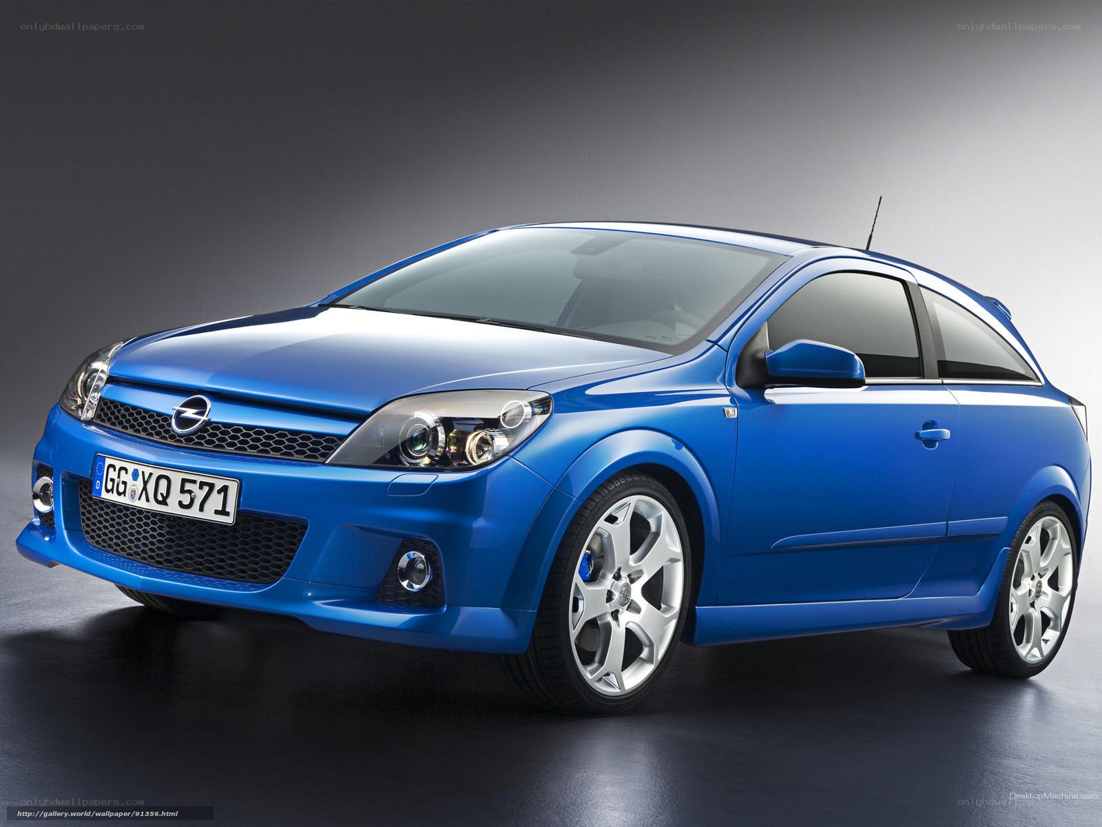 blue opel astra gtc