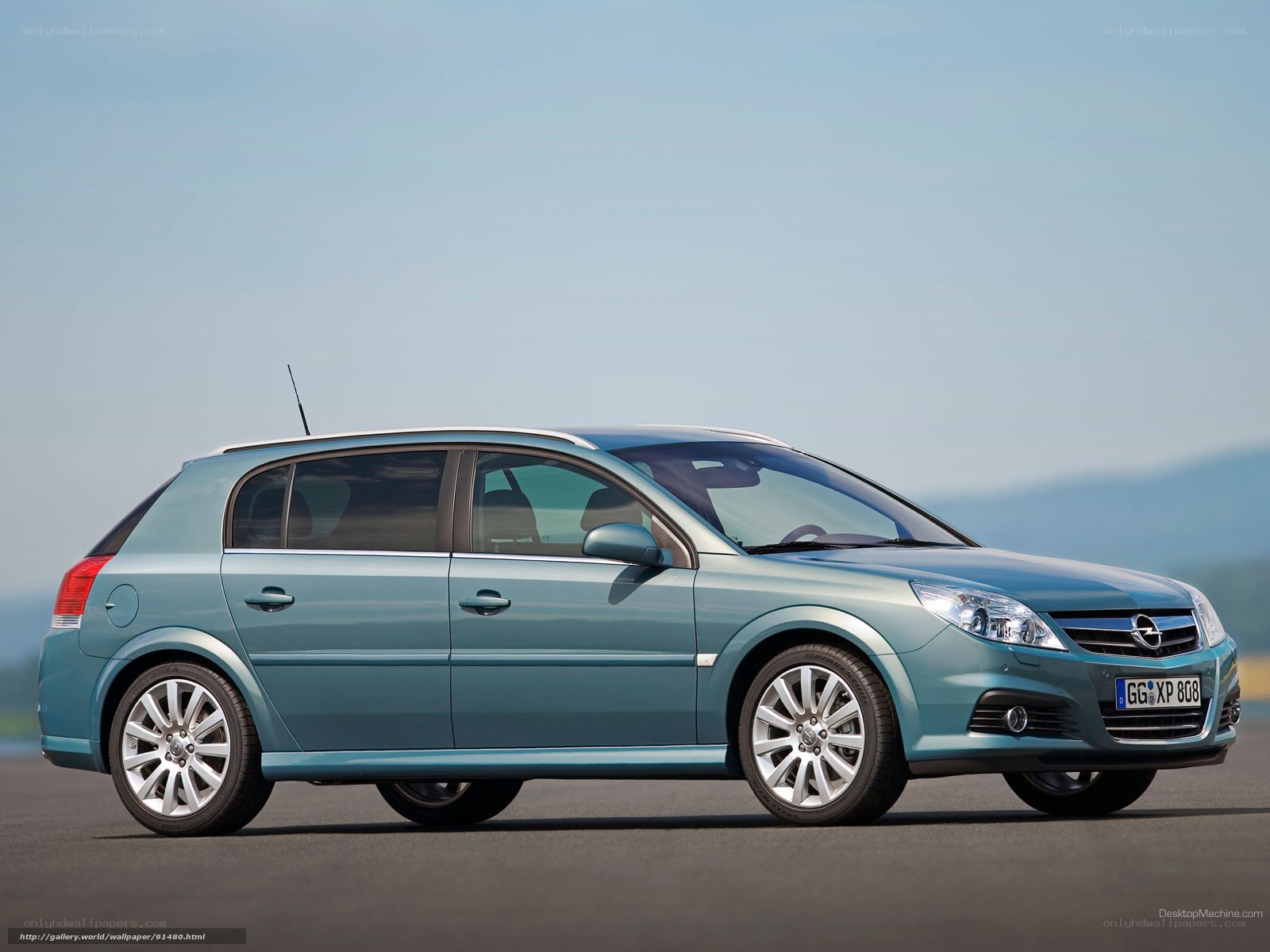 blue opel astra station wagon