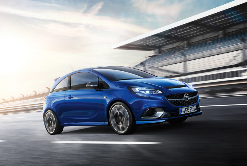 Blue Opel Corsa Car